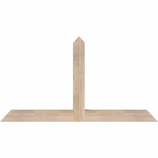 Ekena Millwork Portland Smooth Timber Gable Bracket, Douglas Fir, 48"W x 26"H x 3 1/2"D x 3 1/2"F, 13/12 Pitch GBW048X26X0404POR00SDF - main